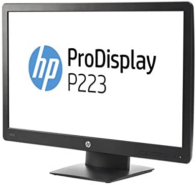 HP ProDisplay P223 21.5-inch Monitor X7R61A8, Black