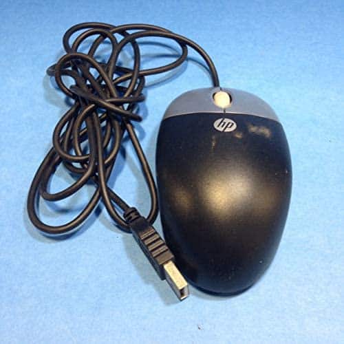 HP Silver/Carbon USB Wired Optical 3 Button Scroll Wheel Mouse Compatible Part Numbers: 265986-003,390938-001, M-UAE96