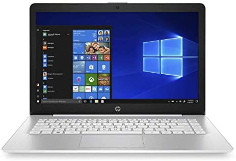 HP Stream 14-inch Laptop, Intel Celeron N4000, 4 GB RAM, 64 GB eMMC, Windows 10 Home in S Mode with Office 365 Personal for 1 Year (14-cb187nr, Diamond White) (Renewed)