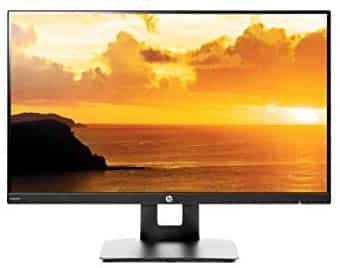 HP VH240a 23.8-Inch Full HD 1080p IPS LED Monitor with Built-In Speakers and VESA Mounting, Rotating Portrait & Landscape, Tilt, and HDMI & VGA Ports (1KL30AA) – Black