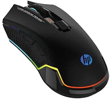 HP Wired Gaming Mouse LED RGB Backlit Adjustable 6200 DPI 6 Programmable Buttons Ergonomic USB Mice for Gamers