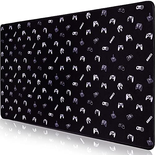Hapinest Retro Gamer Large Extended Mouse Pad for Kids Boys and Adults | Desk Mat for Keyboard and Mouse | Laptop and Desktop Protector for Home and Office Accessories | Full XXL Gaming Mousepad