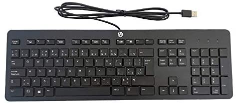 Hewlett Packard Business Black USB Slim Style Windows Enhanced Keyboard. HP P/N 803823-001