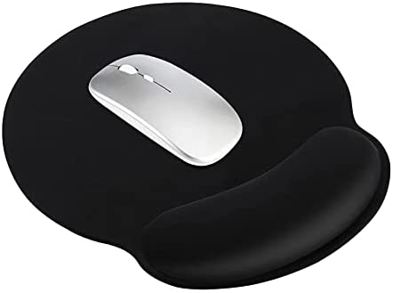 Hgarsin Ergonomic Mouse Pad,Gaming Mouse Pad with Wrist Rest Support,Pain Relief Durable Mousepad with Non-Slip Rubber Base for Office,Home,Computer,Laptop,Black