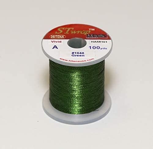 Hitena Rod Wrapping Thread – Metallic Vivid (Regular Single Color Metallic for Decoration Wrap) Winding Thread. Compare This Metallic Thread to Market’s Highest Priced Ones