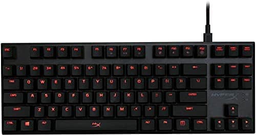 HyperX Alloy FPS Pro Tenkeyless Mechanical Gaming Keyboard HX-KB4RD1-US Linear & Quiet – Cherry MX Red (Renewed)