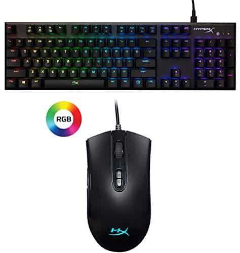 HyperX Alloy FPS RGB – Mechanical Gaming Keyboard and HyperX Pulsefire Core – RGB Gaming Mouse