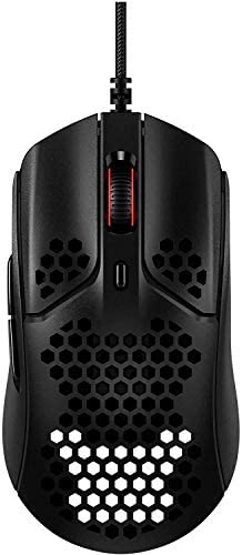 HyperX Pulsefire Haste, Gaming Mouse, Ultra-Lightweight, 59g, Honeycomb Shell, Hex Design, RGB, HyperFlex USB Cable, Up to 16000 DPI, 6 Programmable Buttons (Renewed)