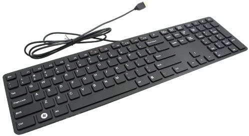 I-Rocks Black Aluminum X-Slim Keyboard for PC (KR-6402-BK)