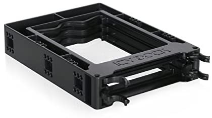 ICY DOCK Tool-Less Triple 2.5 to 3.5 HDD Drive Bay SSD Mounting Bracket Kit Adapter – EZ-FIT Trio MB610SP