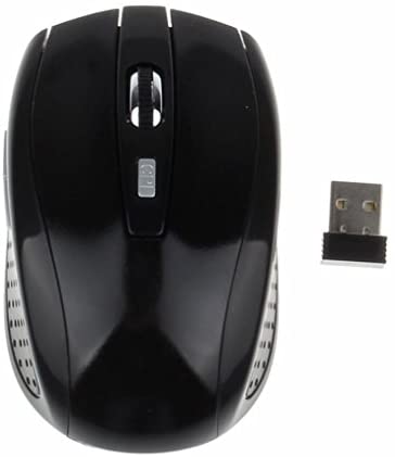 IEason Gaming Mouse, Portable 2.4G Wireless Optical Mouse Mice for Computer PC Laptop Black (Black)