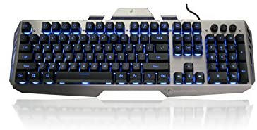 IOGEAR – Kaliber Gaming HVER Aluminum Gaming Keyboard – Black/Gray