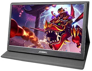 JOHNWILL Portable Monitor 13.3” IPS LCD Monitor 1920X1080 IPS Portable Display HDMI Input, USB Powered,Built-in Speaker,Compatible with Laptop,PC,iPhone,PS4, PS3, Xbox Ones,Raspberry Pi