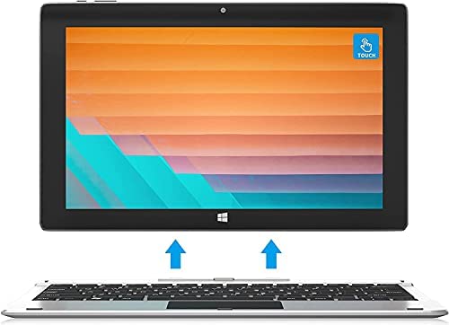 Jumper Touch Screen Laptop 6GB RAM 64GB eMMC 11.6 inch Windows 10 Laptop Tablet PC Removable Keyboard Intel Quad Core CPU Supports up to 256GB TF Card Expansion