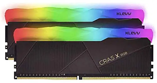 KLEVV CRAS X RGB 16GB (2 x 8GB) DDR4 Gaming UDIMM 3200MHz CL16 SK Hynix Chips 288 Pin Desk Ram Memory (KD48GU880-32A160X)