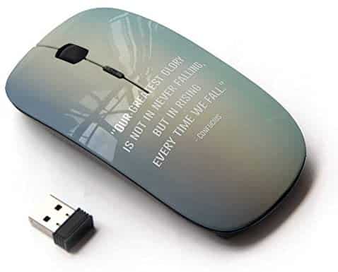 KOOLmouse [ Optical 2.4G Wireless Mouse ] [ Confucius Quote Falling Get Up ]