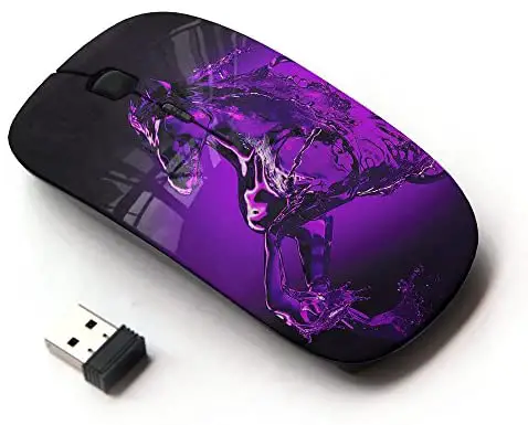 KOOLmouse [ Optical 2.4G Wireless Mouse ] [ Glass Water Horse Pegasus Mystical Purple ]