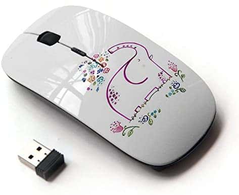 KOOLmouse [ Optical 2.4G Wireless Mouse ] [ Minimalist Elephant White Happy ]
