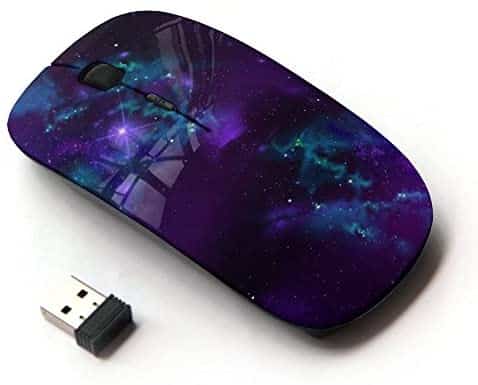 KOOLmouse [ Optical 2.4G Wireless Mouse [ Nebula Galaxy Stardust Purple Universe Gas ]