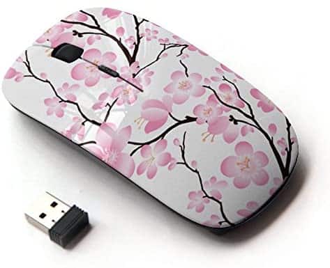 KOOLmouse [ Optical 2.4G Wireless Mouse ] [ Wallpaper Pink Flowers Floral Tree Branch ]