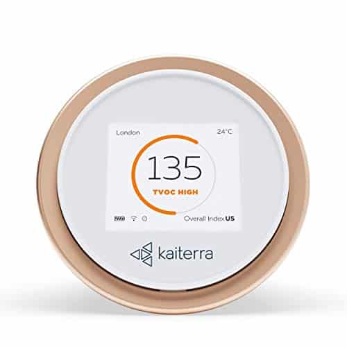 Kaiterra Laser Egg+ Chemical: Indoor Air Quality Monitor (Tracks PM2.5, Fine Dust, Chemicals (TVOCs), Temperature, and Humidity)