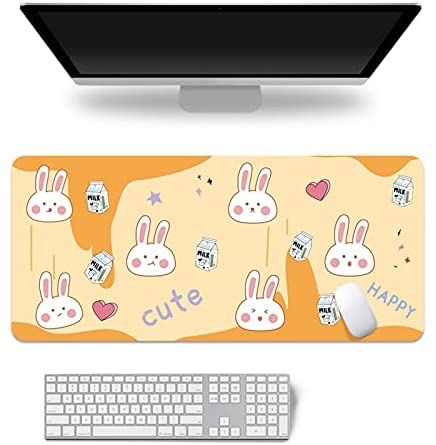 Kawaii Desk Mat,Mouse Pad Cute,Keyboard Pad,Extend Large Gaming Mouse mat,Laptop Desk Mat for Gaming, Writing, or Home Office Work