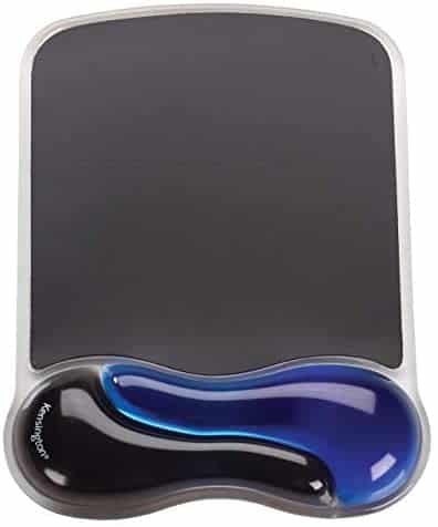 Kensington Duo Gel Mouse Pad with Wrist Rest – Blue (K62401AM)