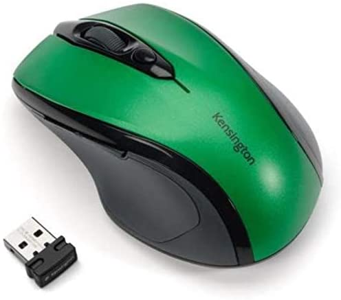Kensington Pro Fit Mid-Size Wireless Mouse, Emerald Green (K72424AM)