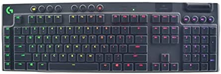 Keyboard Cover for Logitech G915 Wireless Mechanical, Logitech G815 RGB Mechanical Gaming Keyboard, Logitech G915 & Logitech G815 Keyboard Cover – Clear