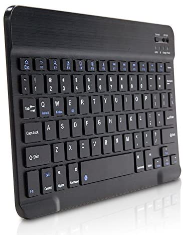 Keyboard for Panasonic Toughpad FZ-G1 (Keyboard by BoxWave) – SlimKeys Bluetooth Keyboard, Portable Keyboard with Integrated Commands for Panasonic Toughpad FZ-G1 – Jet Black