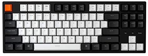 Keychron C1 Mac Layout Wired Mechanical Keyboard, Gateron Red Switch, Tenkeyless 87 Keys ABS keycaps Computer Keyboard for Windows PC Laptop, RGB Backlight, USB-C Type-C Cable