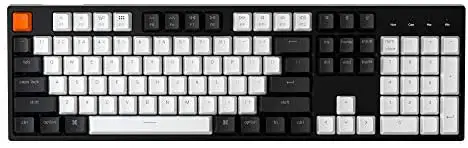 Keychron C2 Full Size 104 Keys USB Wired Mechanical Gaming Keyboard for Mac, Gateron Red Switch/RGB Backlight/Double Shot ABS keycaps Computer Keyboard for Windows Laptop PC