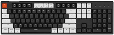 Keychron C2 Full Size Wired Mechanical Keyboard Compatible with Mac, Keychron Brown Switch, 104 Keys ABS keycaps Gaming Keyboard for Windows, USB-C Type-C Braid Cable