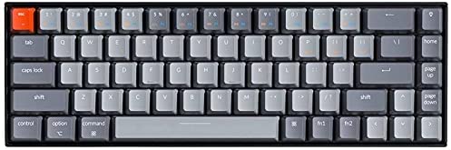 Keychron K6 Bluetooth 5.1 Wireless Mechanical Keyboard with Gateron Brown Switch/LED Backlit/Rechargeable Battery, 68 Keys Compact Keyboard Compatible with Mac Windows