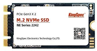 KingSpec 128GB M.2 2242 NVME PCIE SSD 42mm High Performance Internal Solid State Drive for Ultrabook…