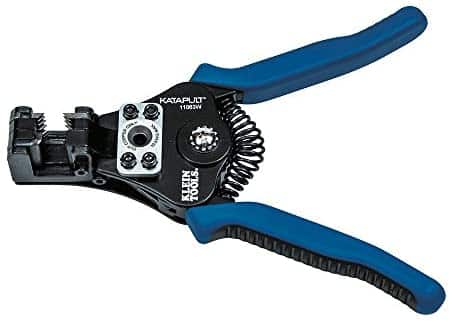 Klein Tools 11063W Wire Cutter / Wire Stripper, Heavy Duty Wire Stripper Tool for 8-20 AWG Solid and 10-22 AWG Stranded Electrical Wire