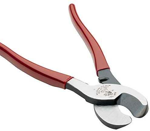 Klein Tools 63050 Cable Cutters, Heavy Duty High Leverage Cutters for Aluminum, Copper, Communications Cable