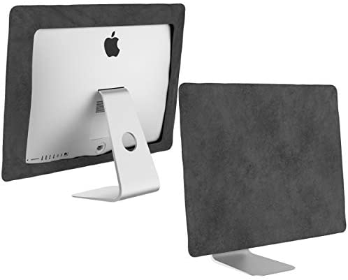 Kuzy Dust Cover for iMac 24 inch 2021 M1 A2438 A2439 – Computer Monitor Cover for Apple iMac 21 inch 2020-2017 Retina 4K – Dust Protection for Mac 21.5 Protective Screen and Accessories, Gray