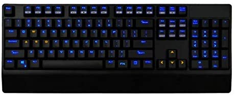 LED Backlit Mechanical Gaming Keyboard with Dual Illuminated Lighting Settings