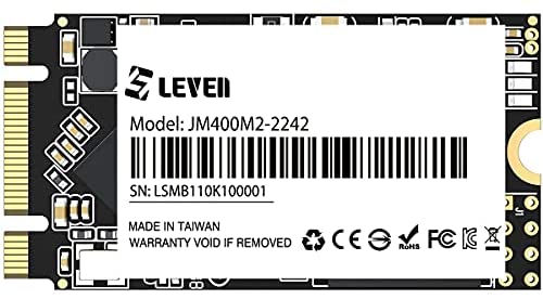 LEVEN M.2 2242 SSD 128GB 3D NAND TLC SATA III 6 Gb/s, Internal Solid State Drive – Compatible with Desktop PC Laptop – (JM400M2-2242128GB)