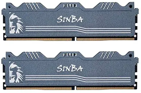 LEVEN SINBA 16GB KIT (8GBx2) DDR4 3000MHz PC4-24000 288-Pin U-DIMM CL16 XMP2.0 Overclocking Gaming RAM Desktop Memory Module- Gray (JROC4U3000172408G-8Mx2)