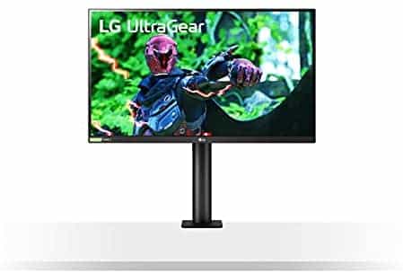 LG 27GN880-B 27 Inch Ultragear Gaming Monitor QHD (2560 x 1440) Nano IPS 16:9 Display with Ergo Stand, 3-Side Virtually Borderless Design, HDR10, 144Hz Refresh Rate, and AMD FreeSync – Black