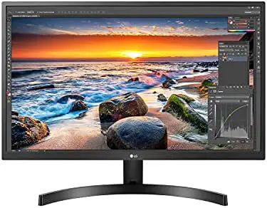 LG 27UK500-B 27” UHD (3840 x 2160) IPS Display with AMD FreeSync Technology, sRGB 98% Color Gamut and HDR 10 Compatibility – Black