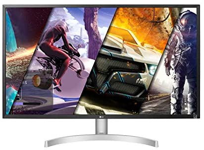 LG 32UL500-W 32 Inch UHD (3840 x 2160) VA Display with AMD FreeSync, DCI-P3 95% Color Gamut and HDR 10 Compatibility, Silver/White, Silve/White
