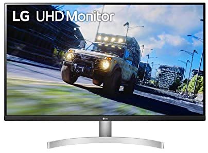 LG 32UN500-W 32 Inch UHD (3840 x 2160) VA Display with AMD FreeSync, DCI-P3 90% Color Gamut, HDR10 Compatibility, and 3-Side Virtually Borderless Design, Silve/White