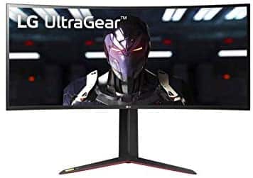 LG 34GN850-B 34 Inch 21: 9 UltraGear Curved QHD (3440 x 1440) 1ms Nano IPS Gaming Monitor with 144Hz and G-SYNC Compatibility – Black (34GN850-B)