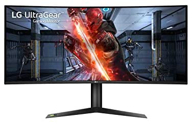 LG 38GN95B-B 37.5” Nano IPS 1ms QHD (3840×1600) Curved Ultragear Gaming Monitor with 144Hz (160Hz Overclock) Refresh Rate, DisplayHDR 600, NVIDIA G-Sync Compatibility, Black