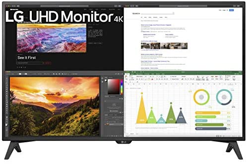 LG 43UN700-TB 43 Inch Monitor Class UHD 4K (3840 X 2160) IPS Display with USB Type-C and HDR10 with 4 HDMI Inputs, Black