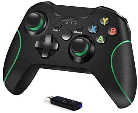 L&HE Wireless Controller Compatible with Xbox One/One S/One X/One Elite/ PS3/ Windows 10 (Black)