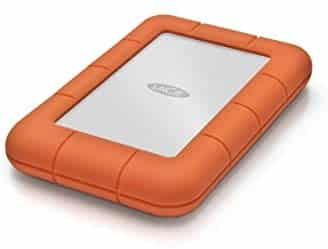 LaCie Rugged Mini 2TB External Hard Drive Portable HDD – USB 3.0 USB 2.0 Compatible, Drop Shock Dust Rain Resistant Shuttle Drive, For Mac And PC Computer (LAC9000298)